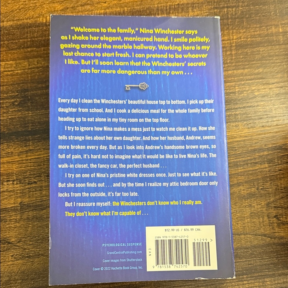 The Housemaid by Freida McFadden - Blue & Yellow Paperback - Picture 2 of 4